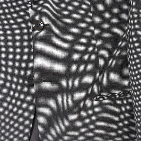 Armani Collezioni 40R Brown‎ Pin Dot 100% Wool Italy Blazer Jacket Sport Coat